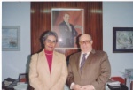 Dr. Ayten Salih with Rauf Denktas, 1st President